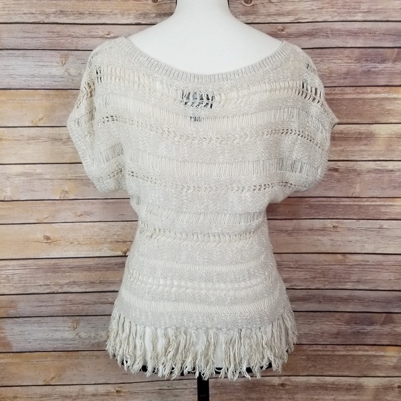 American Eagle Outfitters Knit Fringe Top Size S - Picture 5 of 7